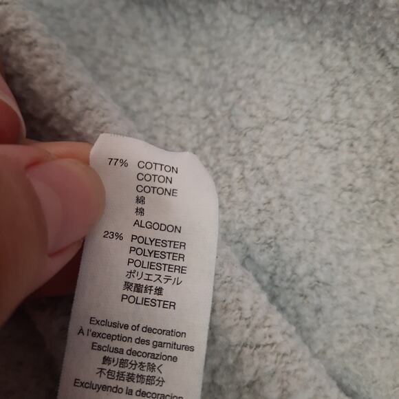 Gap gray full zip hoodie sweatshirt unisex size Medium - Picture 6 of 9